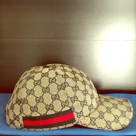 navy gucci cap
